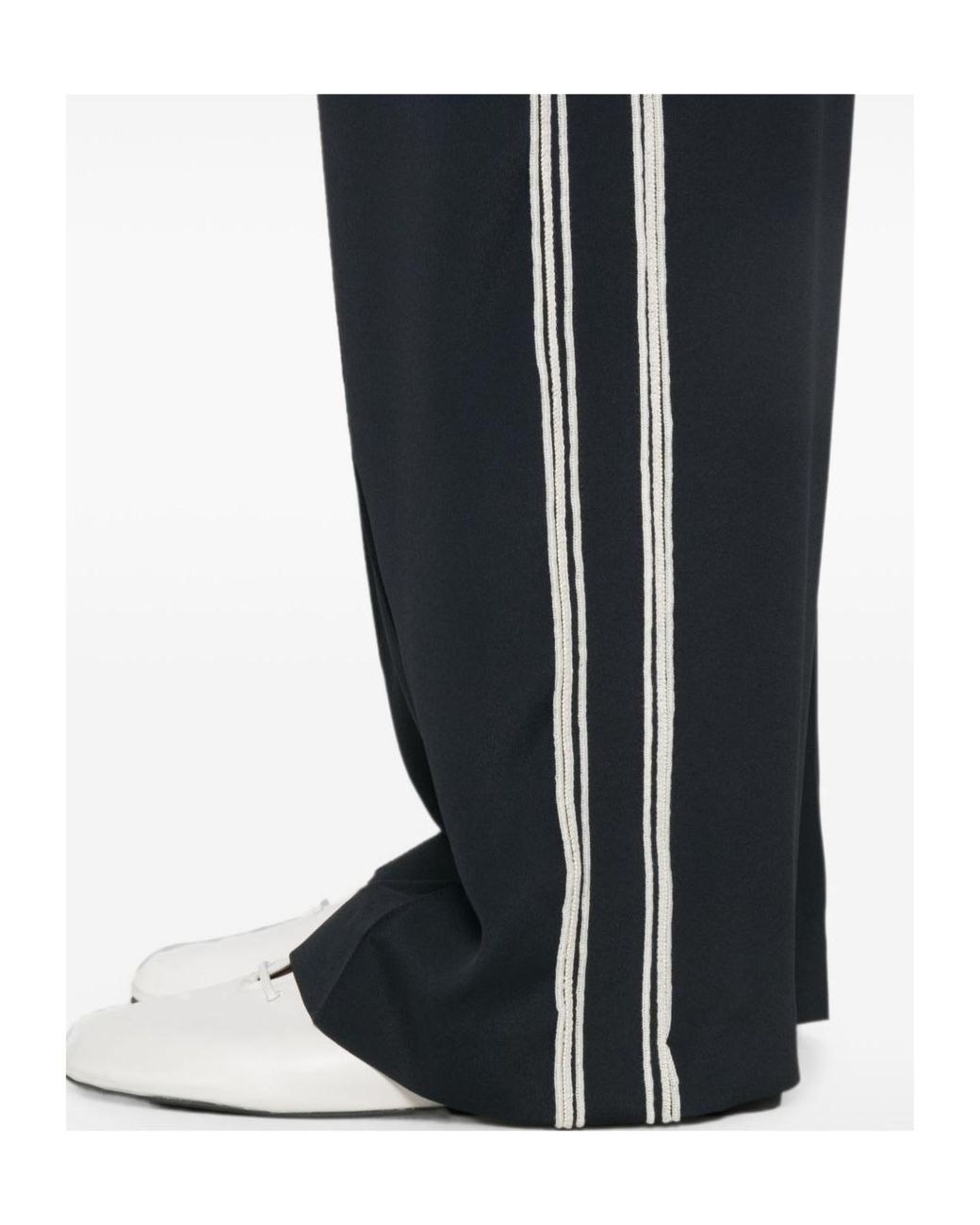 Fabiana Filippi Blue Side-Stripe Track Pants