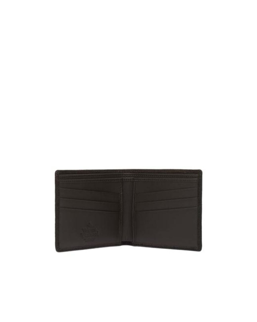 Vivienne Westwood Black Orb Plaque Bi-Fold Wallet