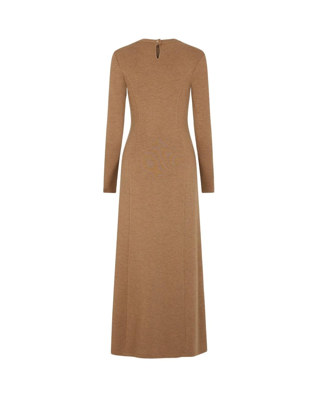Rabanne Natural Gathered Long Dress