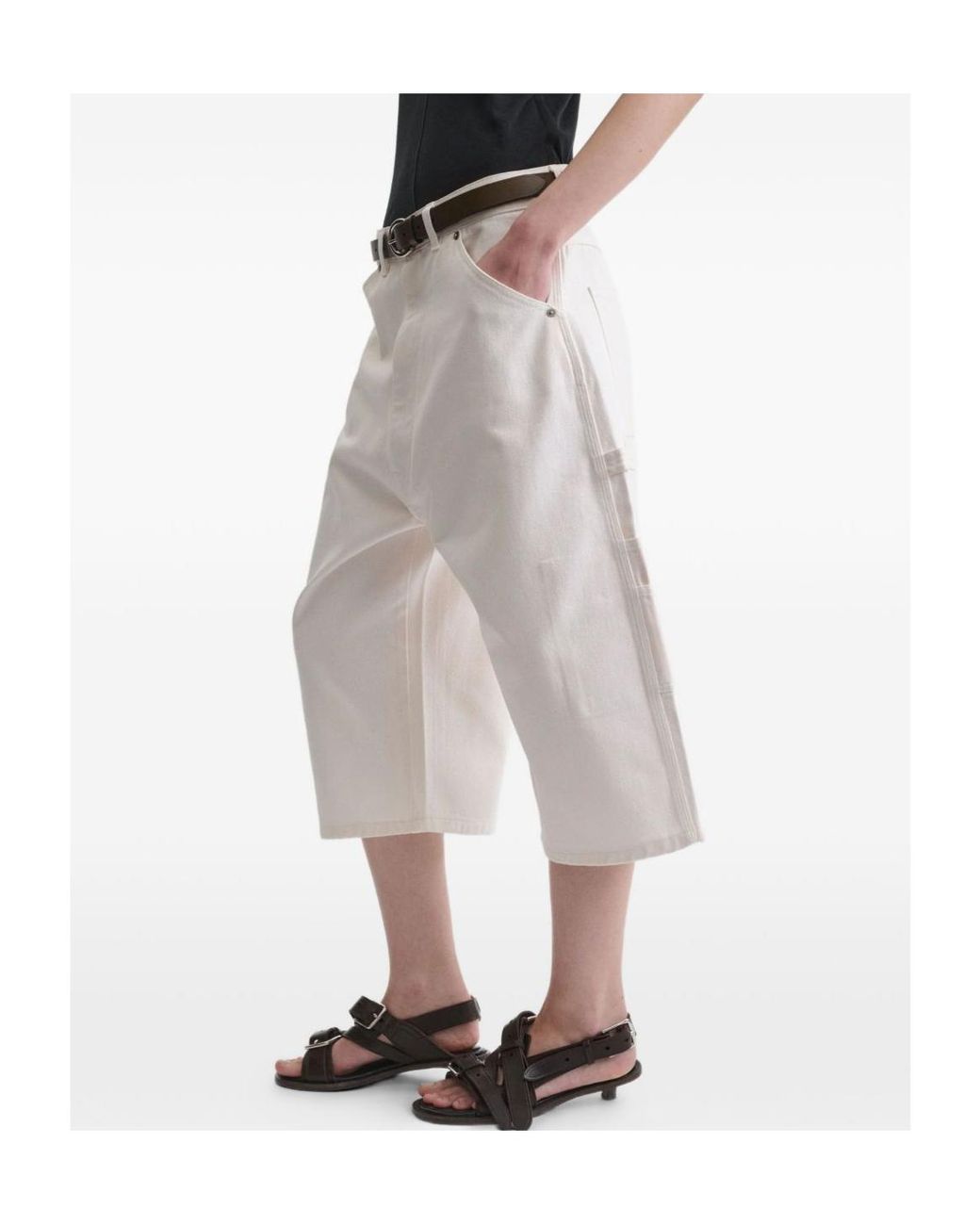 Phoebe Philo White Carpenter Shorts