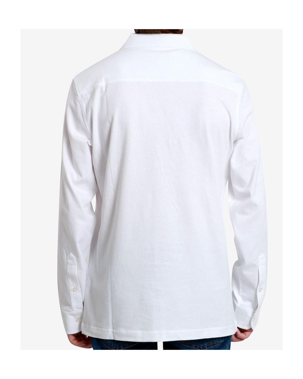 Fay White Logo-Embroidered Polo Shirt for men