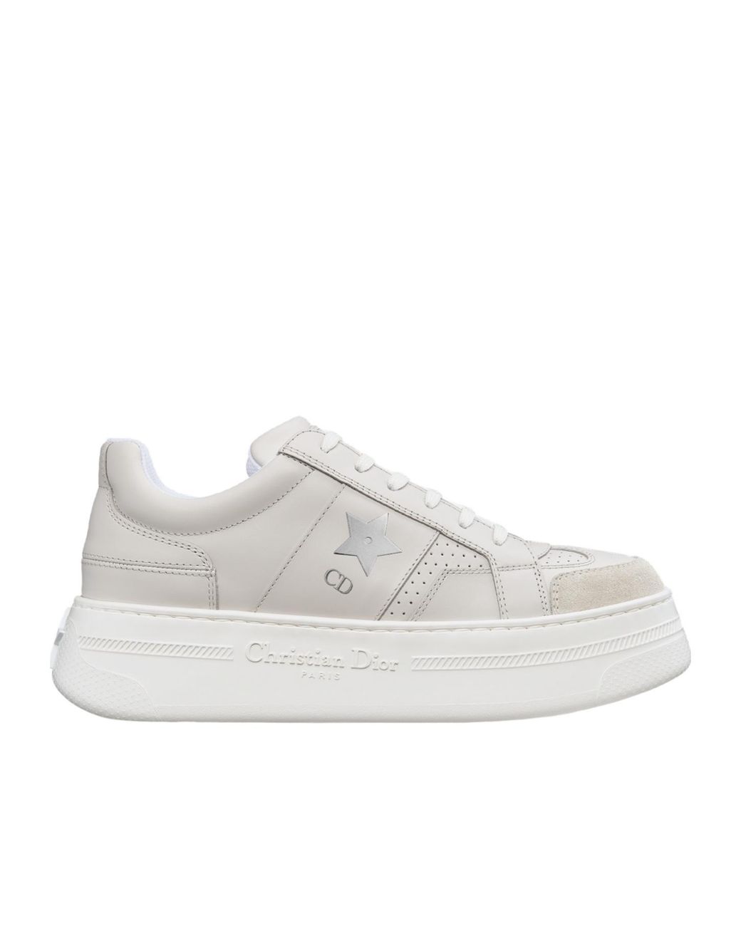 Dior White Star Platform Sneaker