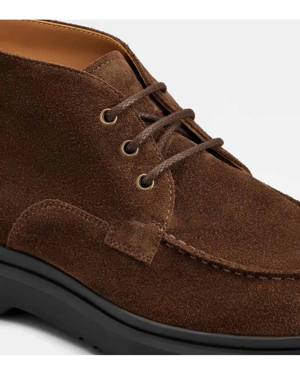 Tod's Brown Carrarmato Light Ankle Boots for men