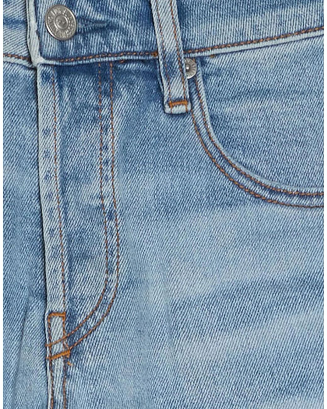 DIESEL Blue Light Wash Straight-Leg Jeans