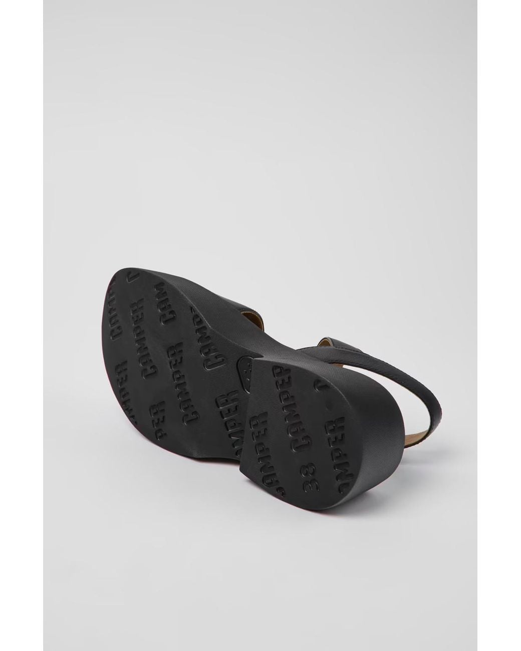Camper Black Tasha 55Mm Leather Sandals