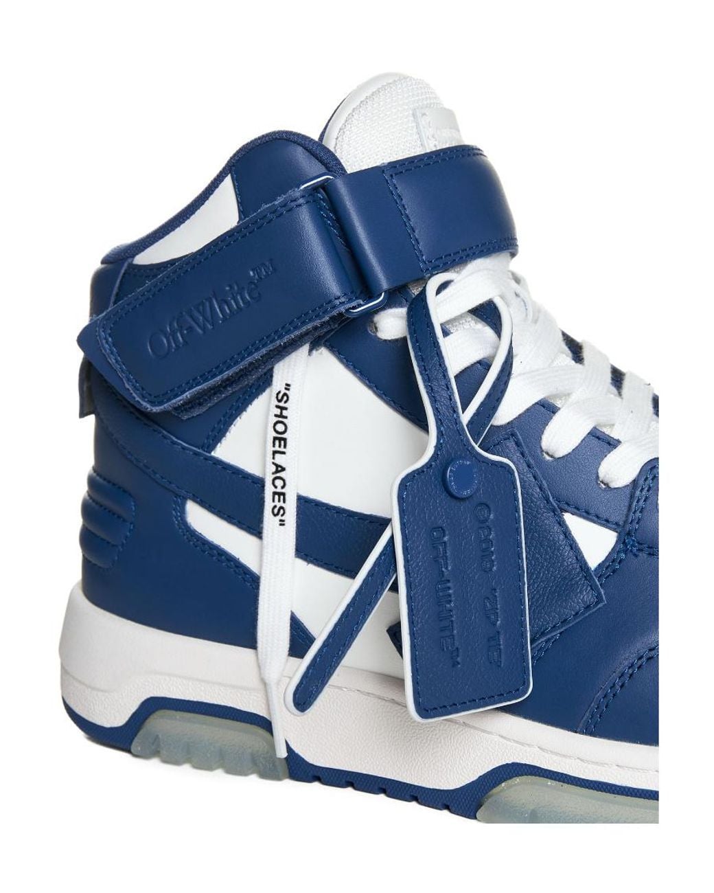 Off-White c/o Virgil Abloh Blue Out Of Office High-Top Sneakers for men