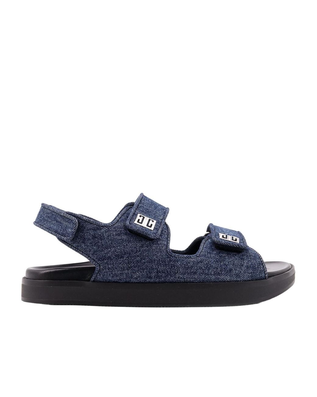 Givenchy Blue Logo Detailed Strap Sandals