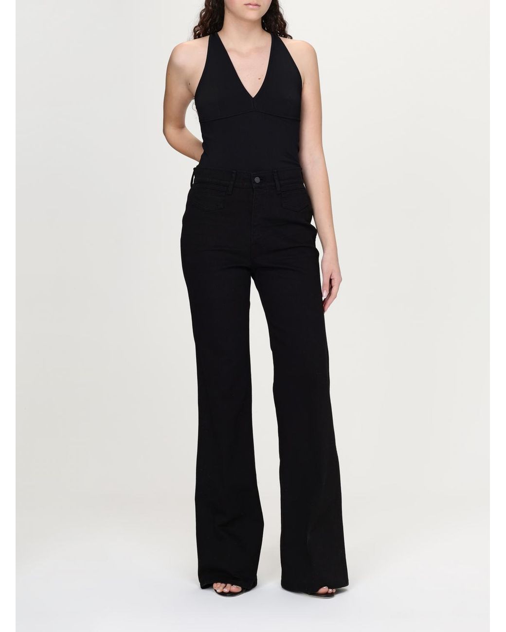 Tom Ford Black Logo-Patch Flared Jeans