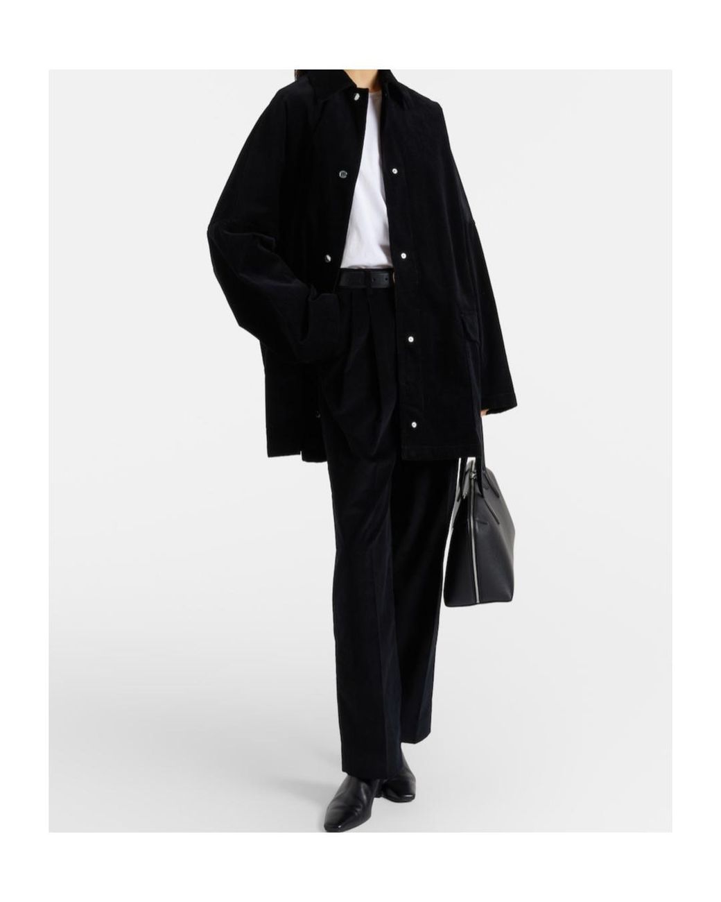 Totême Black Cotton Corduroy Jacket