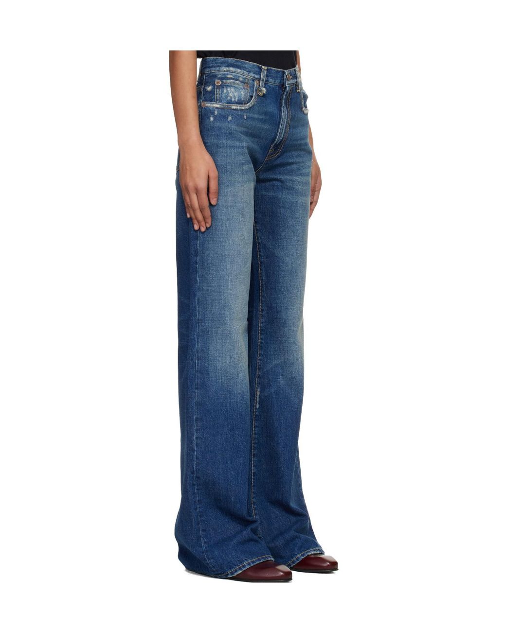 R13 Blue Jane's Belt Loop Jeans