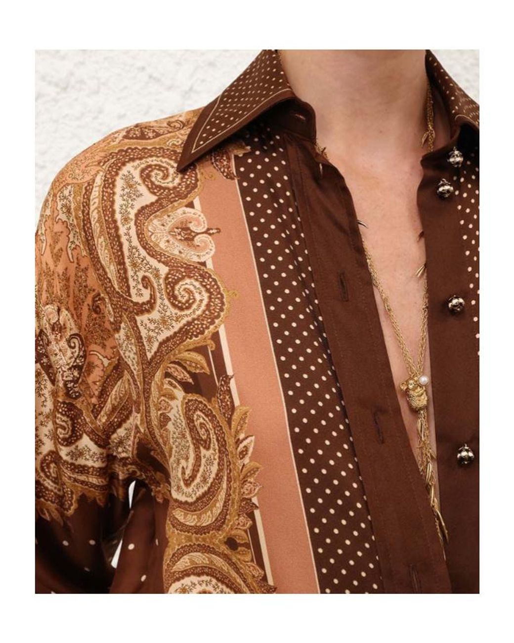 Zimmermann Brown Luna Relaxed Shirt