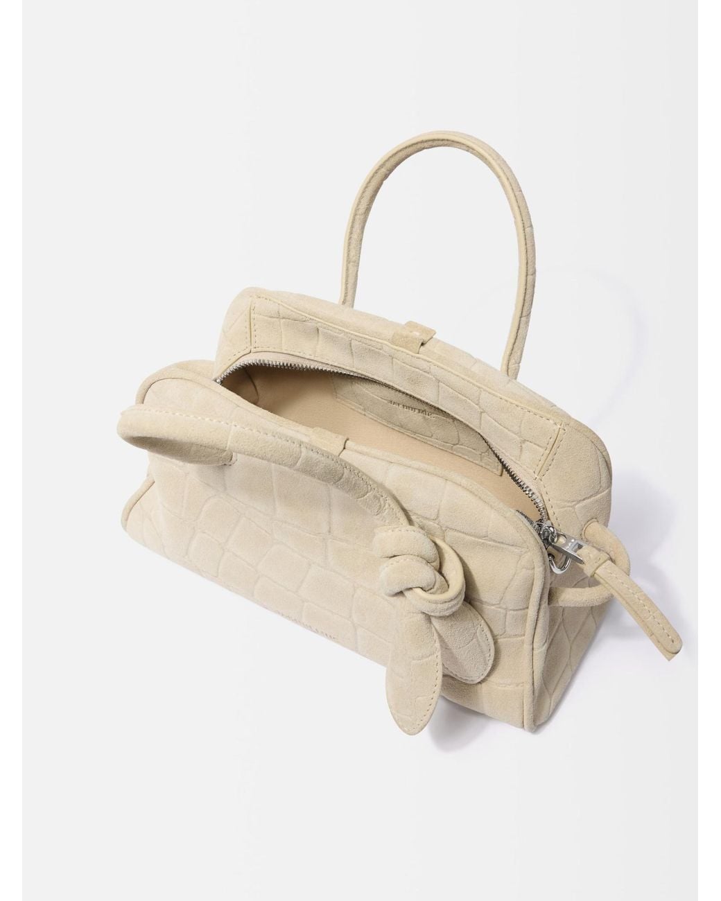 Jacquemus Natural Le Petit Turismo Zipped Tote Bag