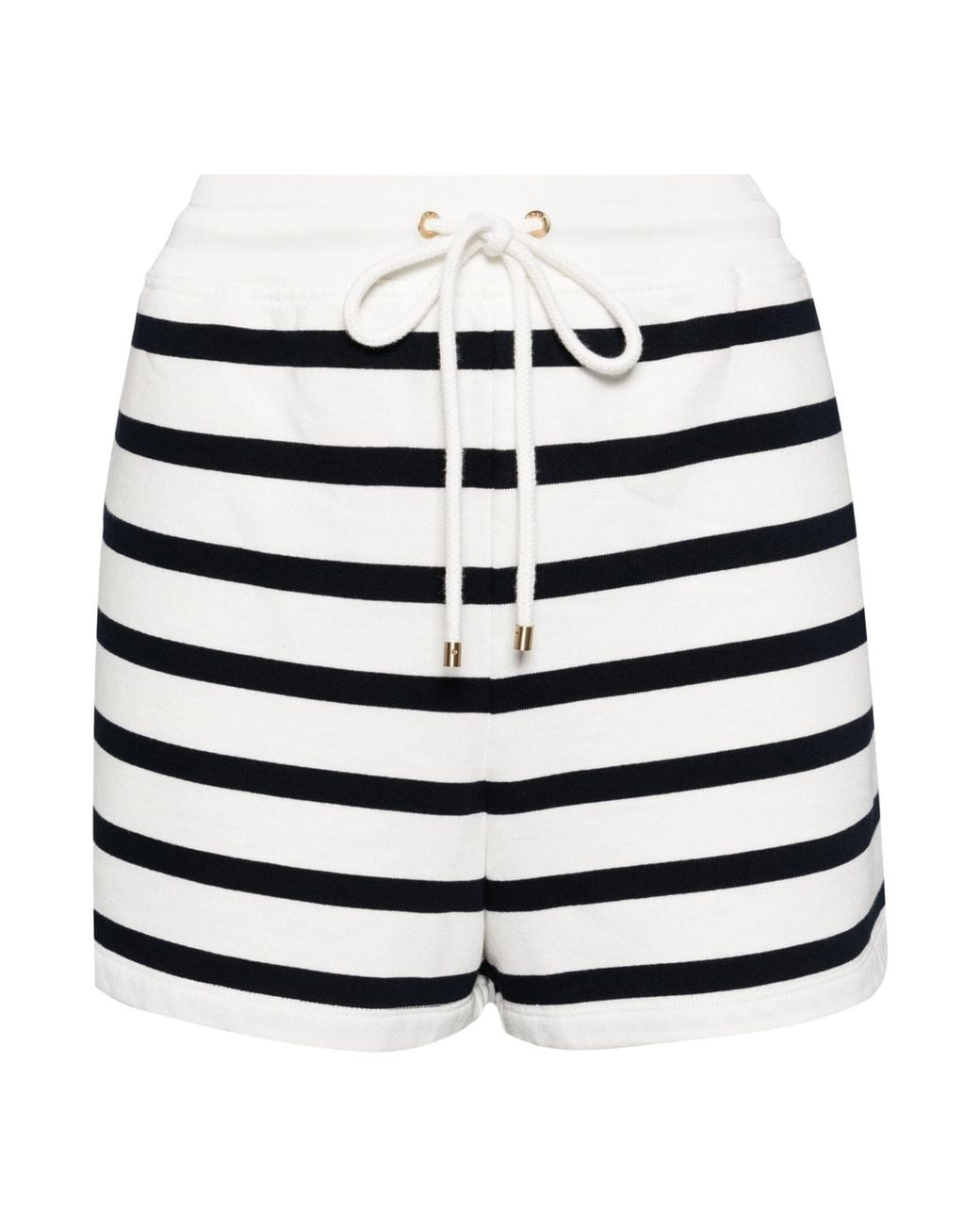 FRAME White Striped Baseball Shorts