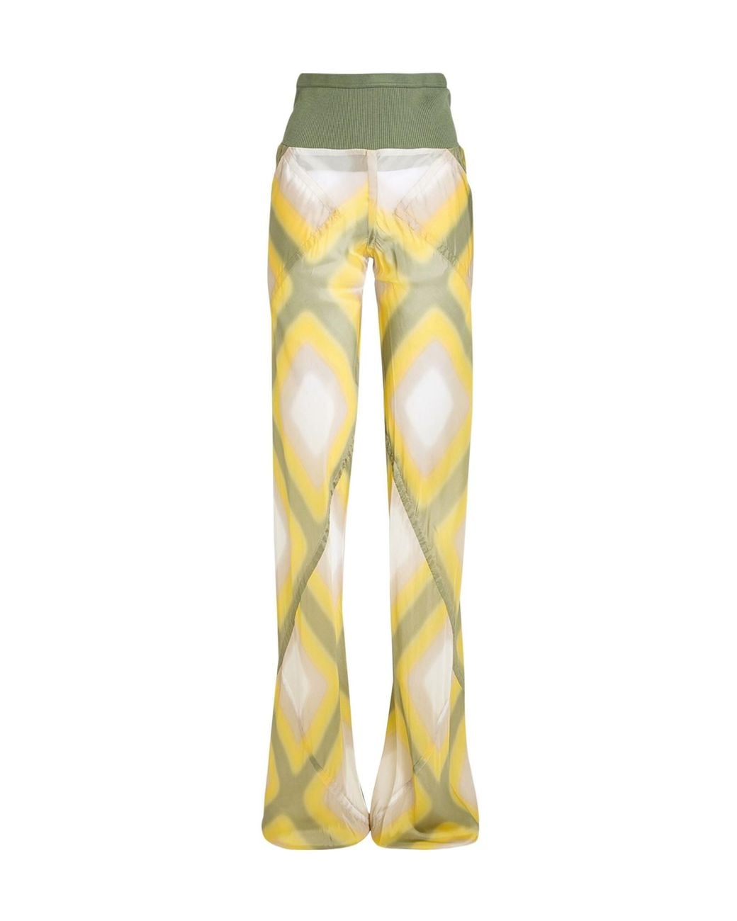 Rick Owens Yellow Casual Trouser