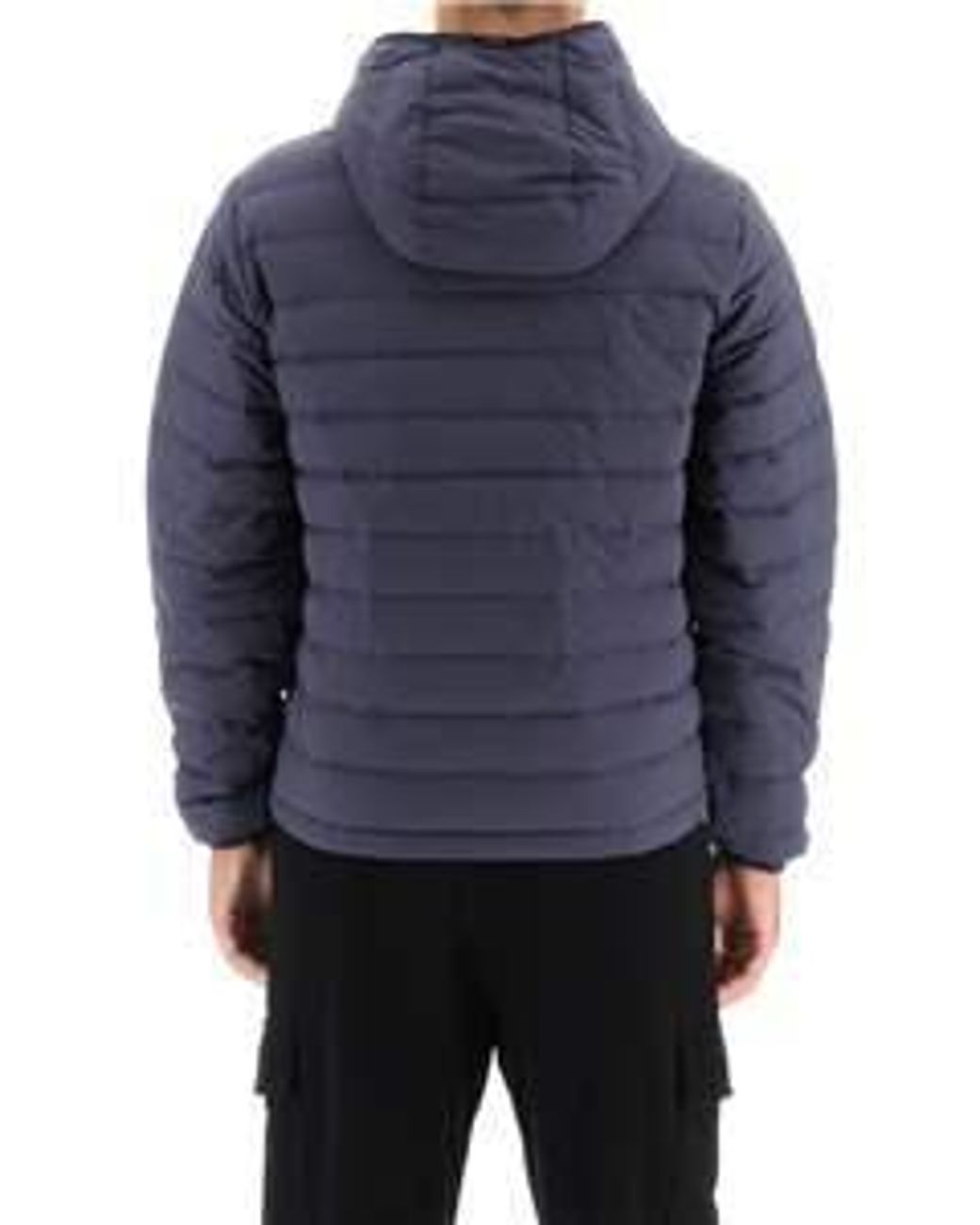 Duvetica Blue Logo-Patch Padded Coat for men