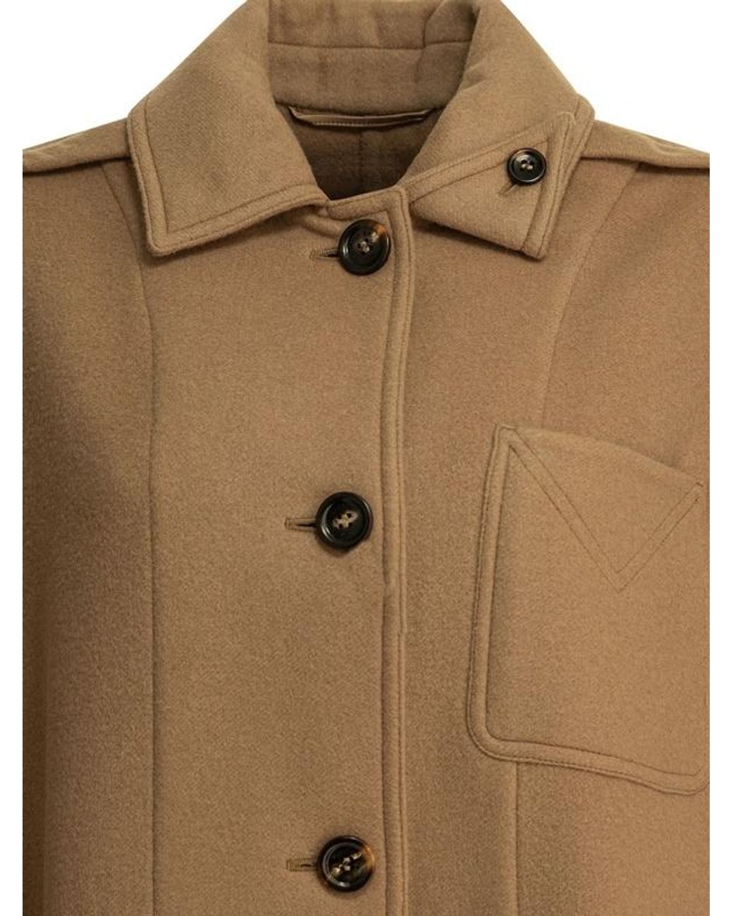 Max Mara Natural Single Breasted Coat