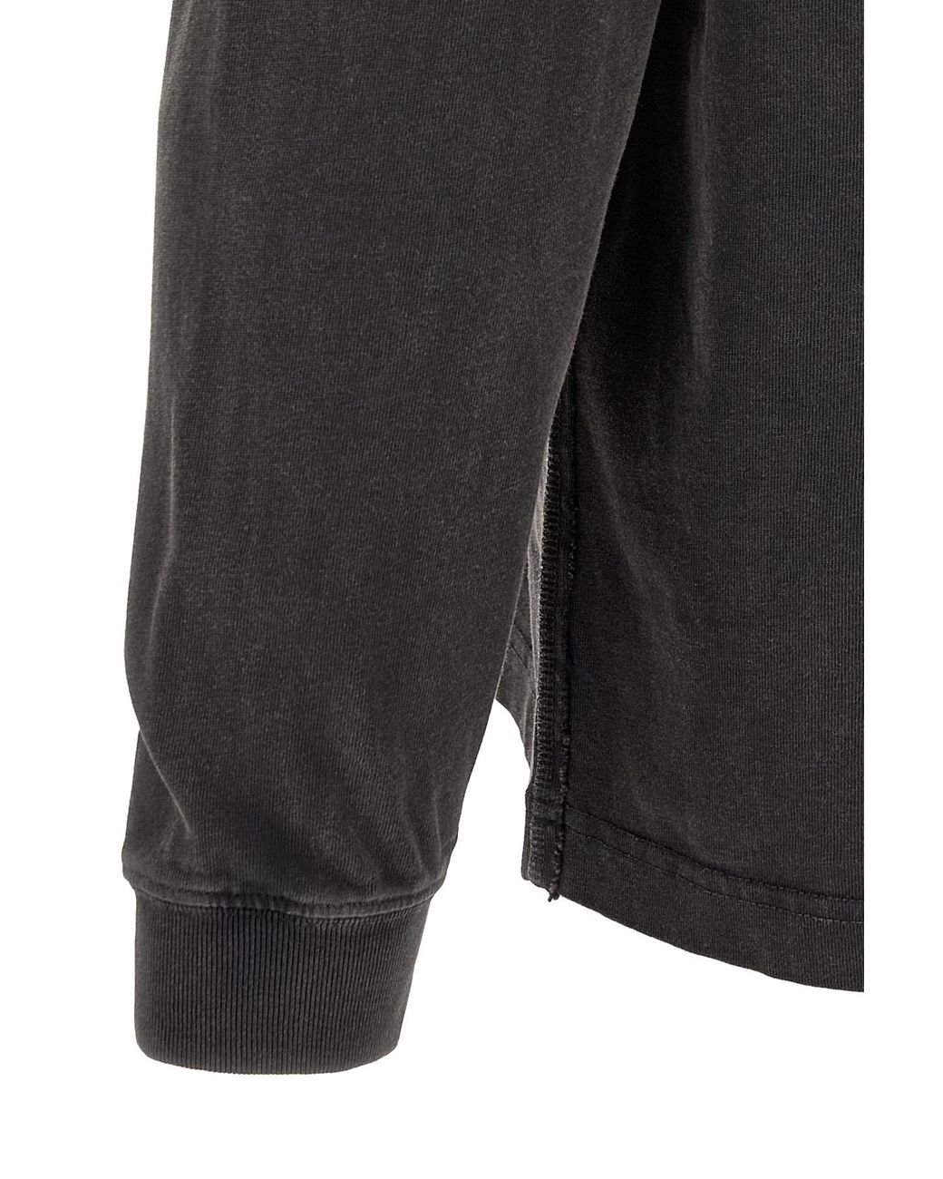 Maison Kitsuné Black Long-Sleeve T-Shirt for men