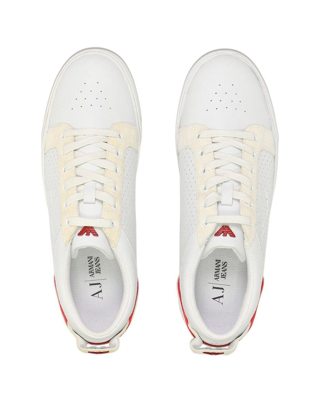 Armani Jeans White Logo Details Casual Sneakers for men