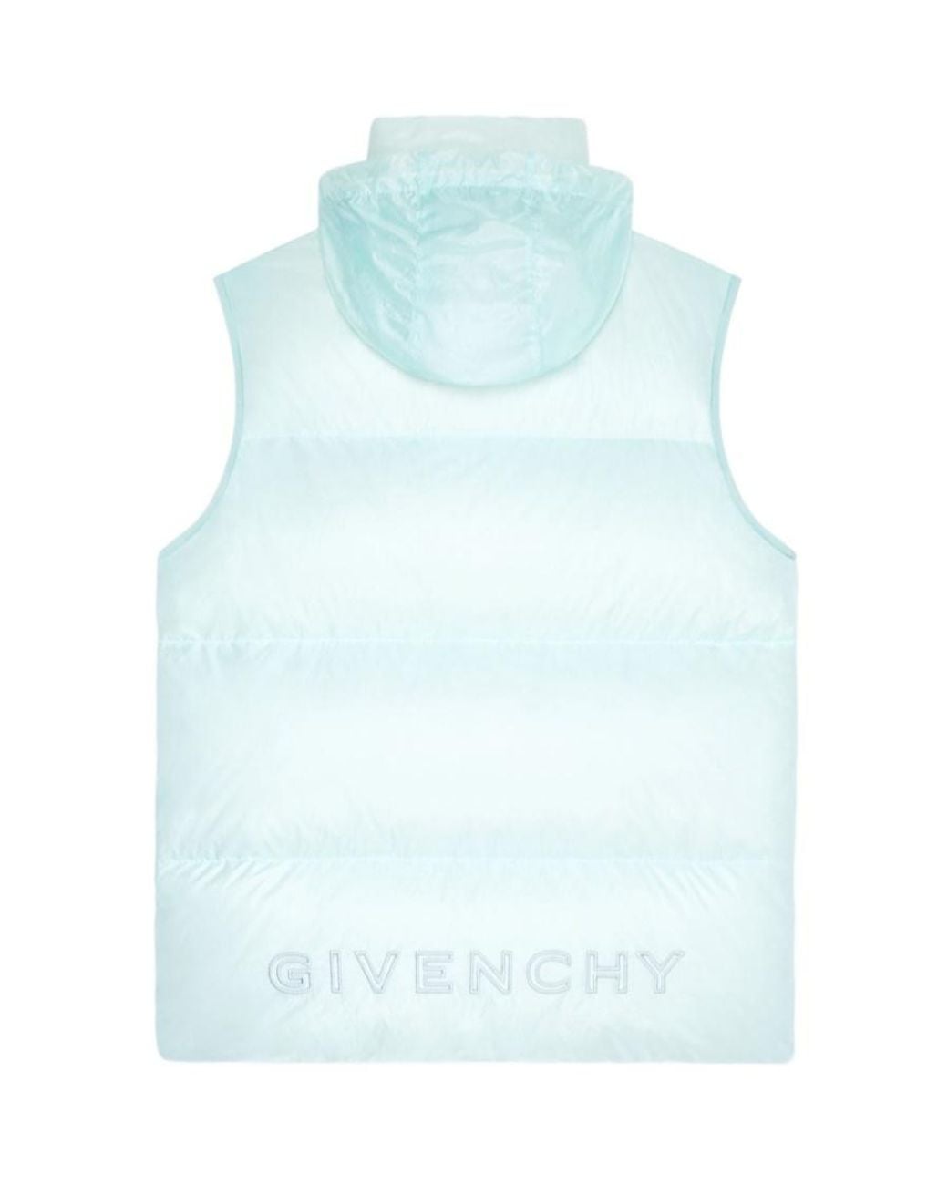 Givenchy Blue Embroidered Sleeveless Down Vest for men