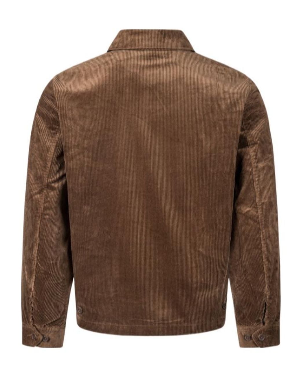 Polo Ralph Lauren Brown Embroidered-Logo Corduroy Jacket for men