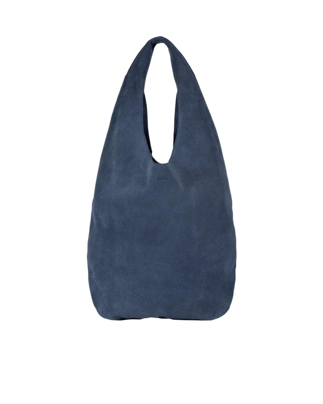 A.P.C. Blue Le Neige Slouchy Tote Bag