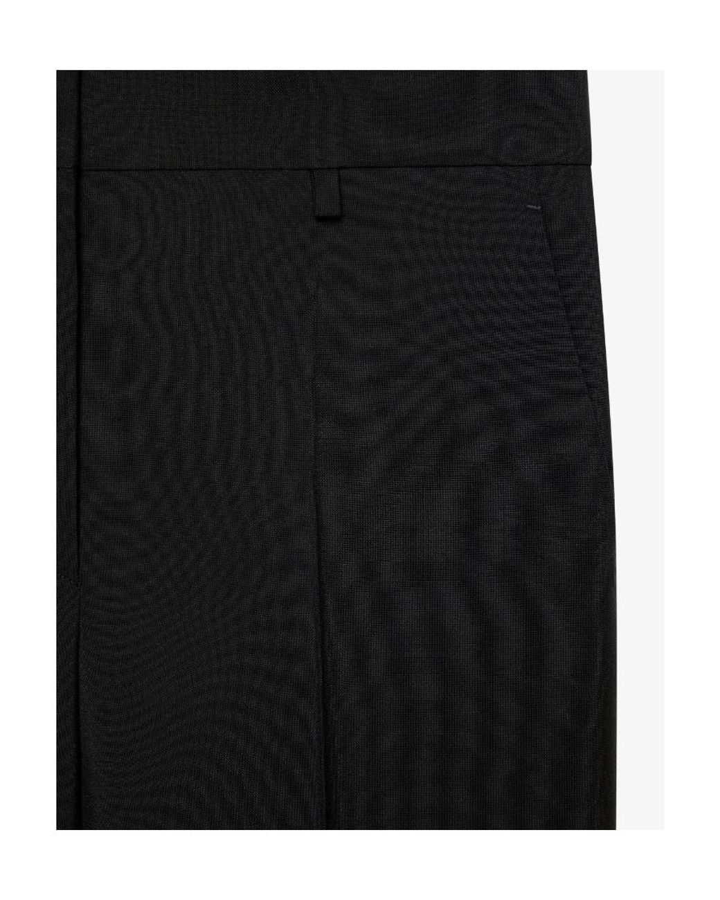 Givenchy Black Wide Leg Tailored Trousers