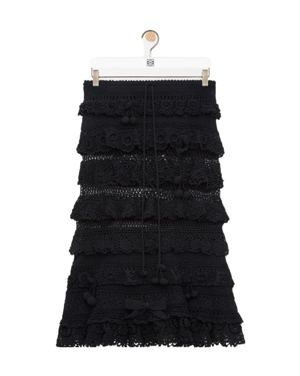 Loewe Black Mid-Waisted Skirt