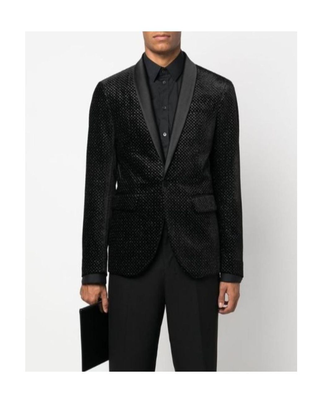 DSquared² Black Single-Breasted Long-Sleeved Blazer for men