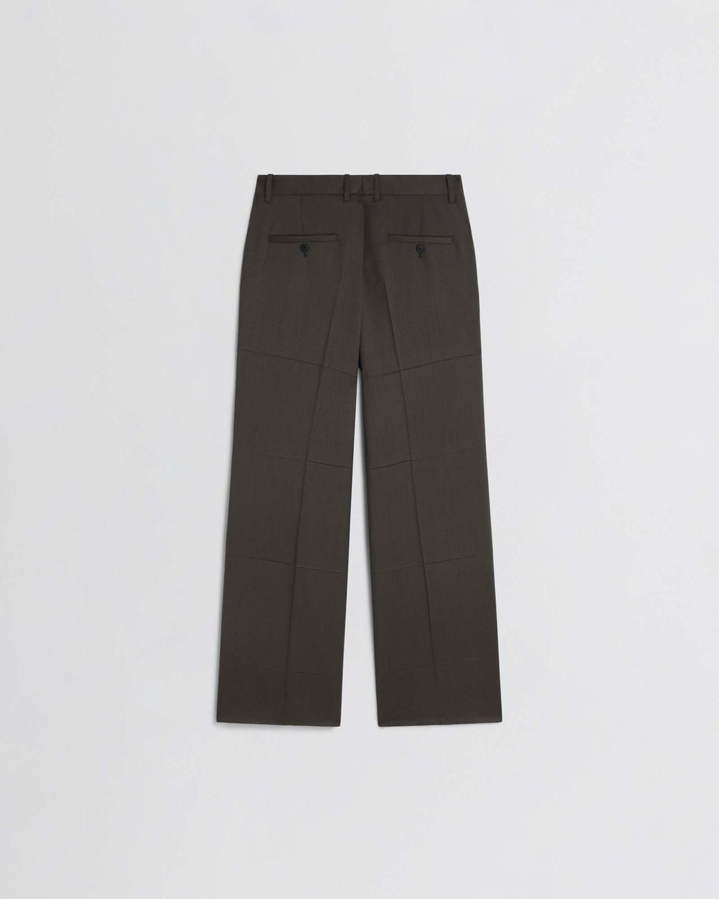 Phoebe Philo Gray Pleated Slim-Fit Trousers