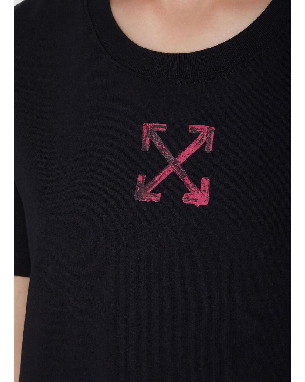 Off-White c/o Virgil Abloh Black Logo Printed T-Shirt