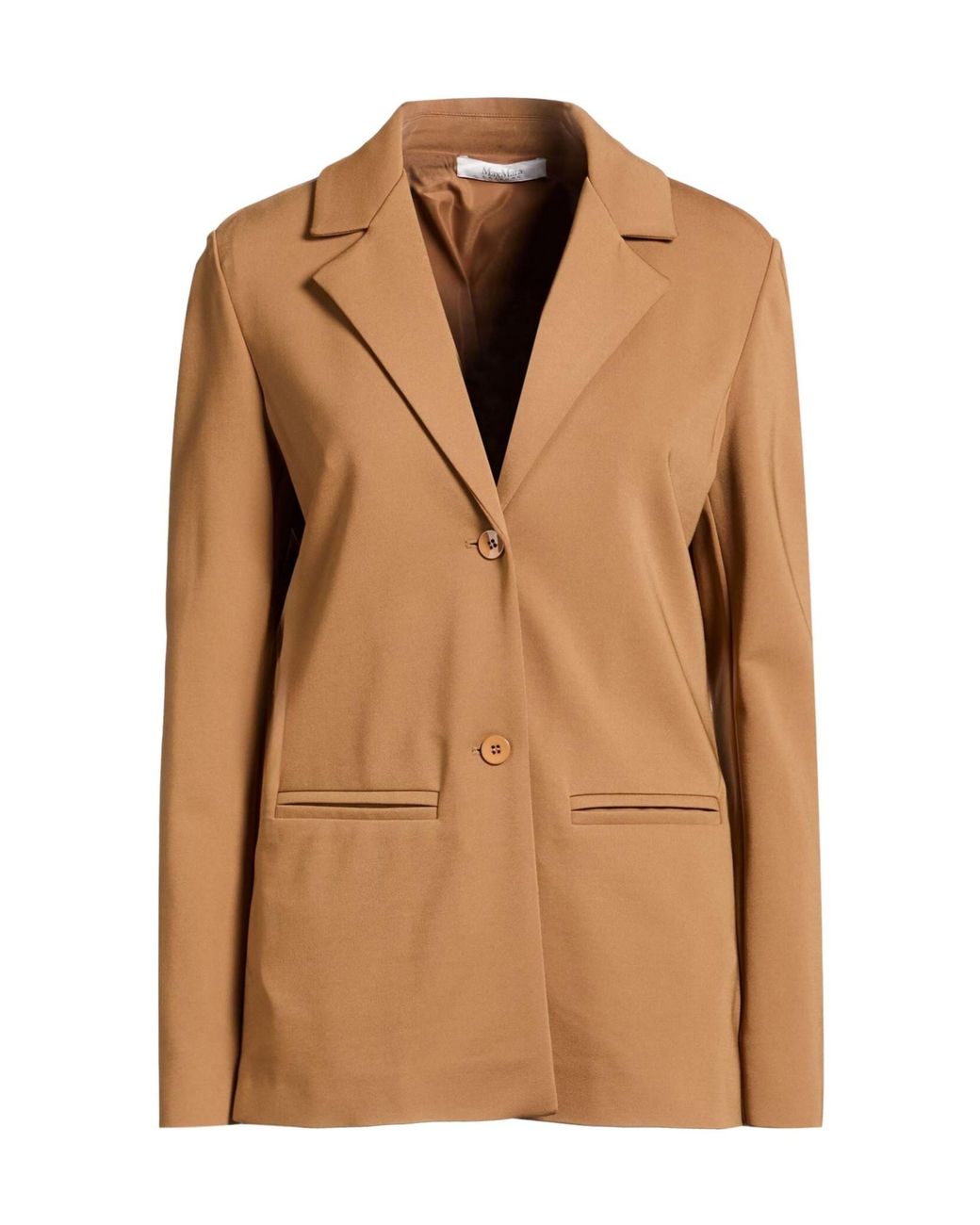 Max Mara Brown Leisure Blazer Viscose, Polyamide, Elastane