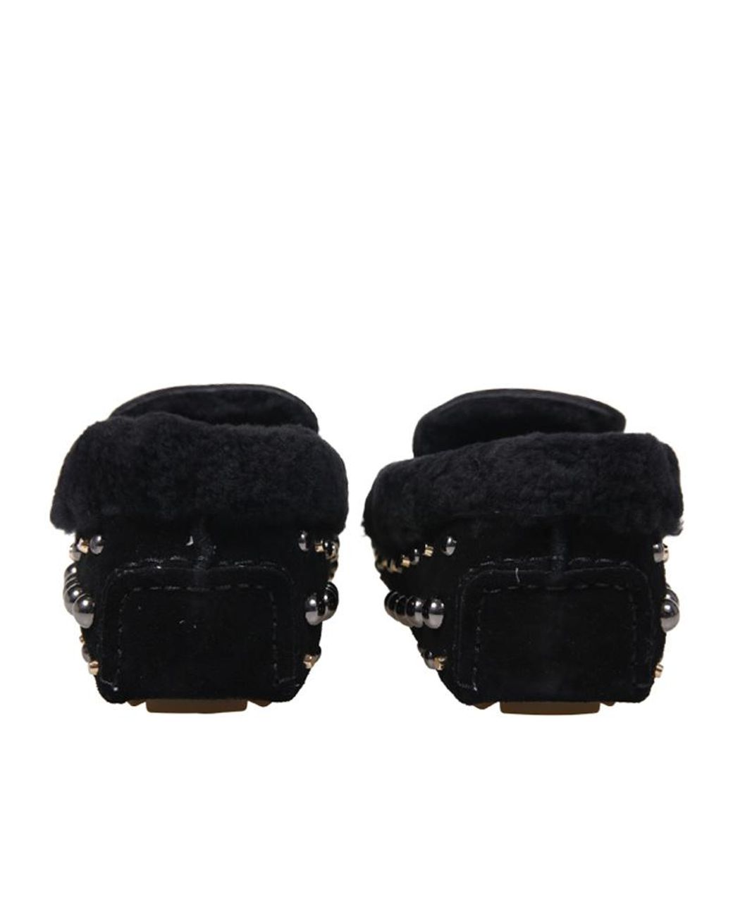 Strategia Black R 55 Studded Tassel Flat Shoes