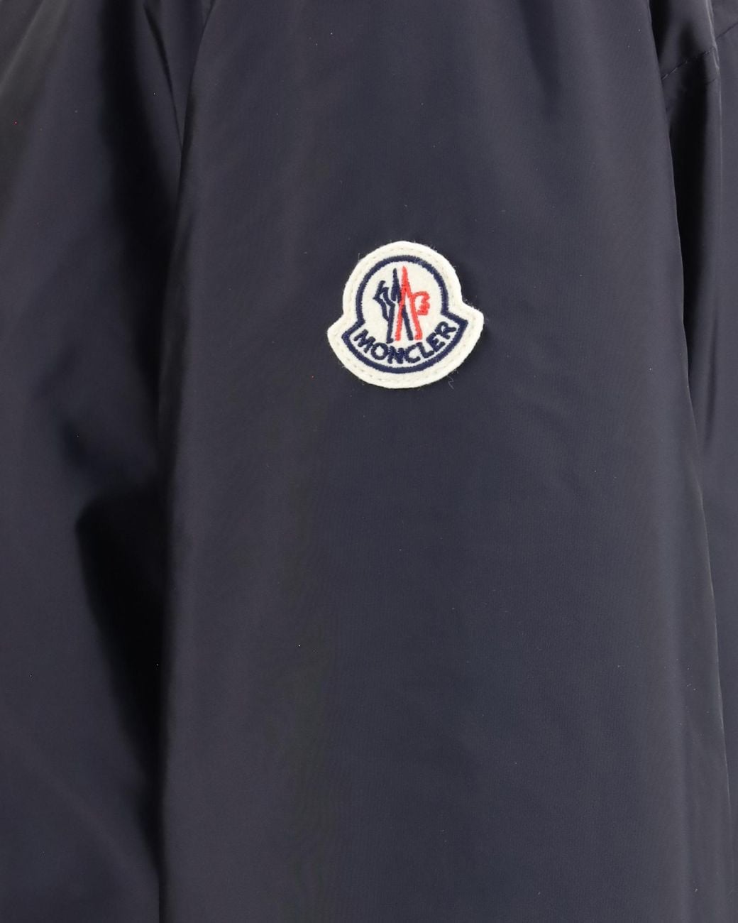 Moncler Black Snap-Front High Collar Shirt for men