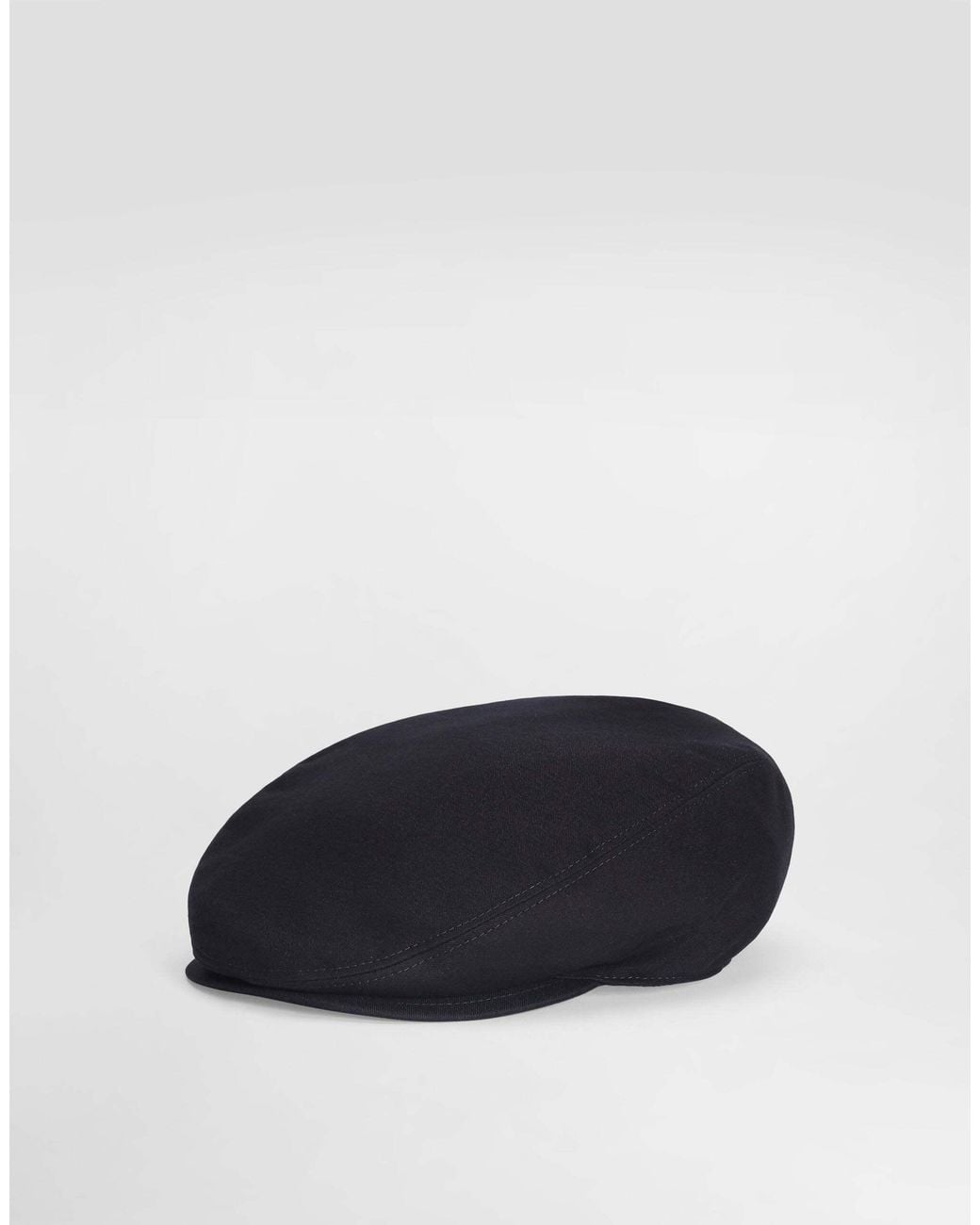 Dolce & Gabbana Blue Logo Patch Flat Cap for men