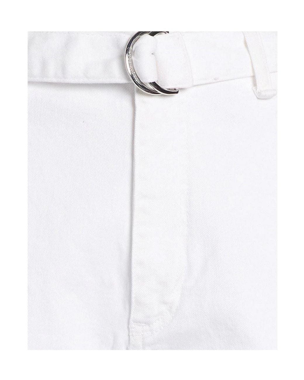 Rag & Bone White Plain Colour Wide-Leg Jeans