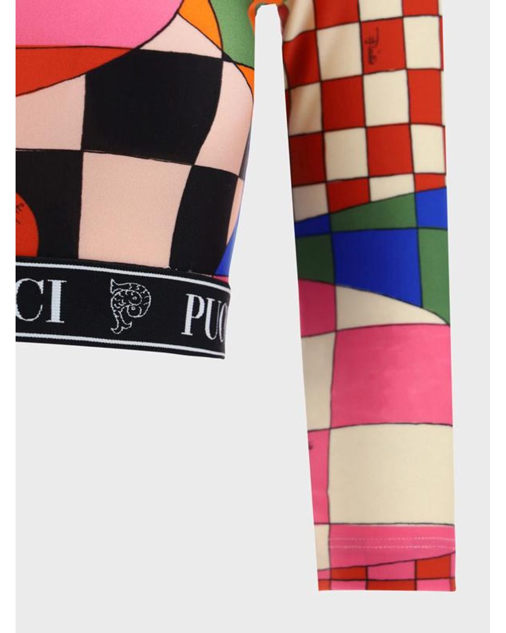 Emilio Pucci Red Giardino-Print Cropped Top