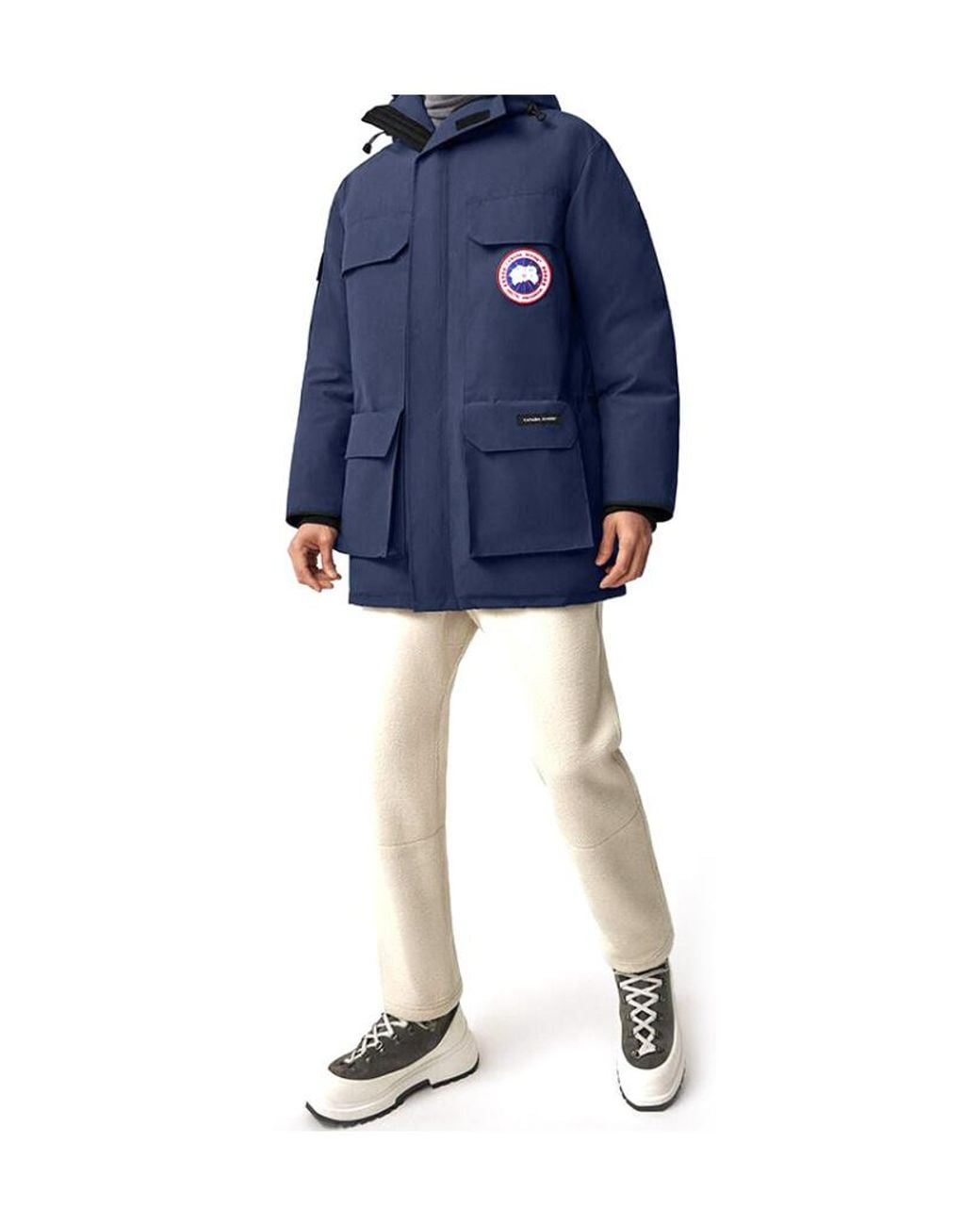Canada Goose Blue Expedition Hooded Down Jacket for men