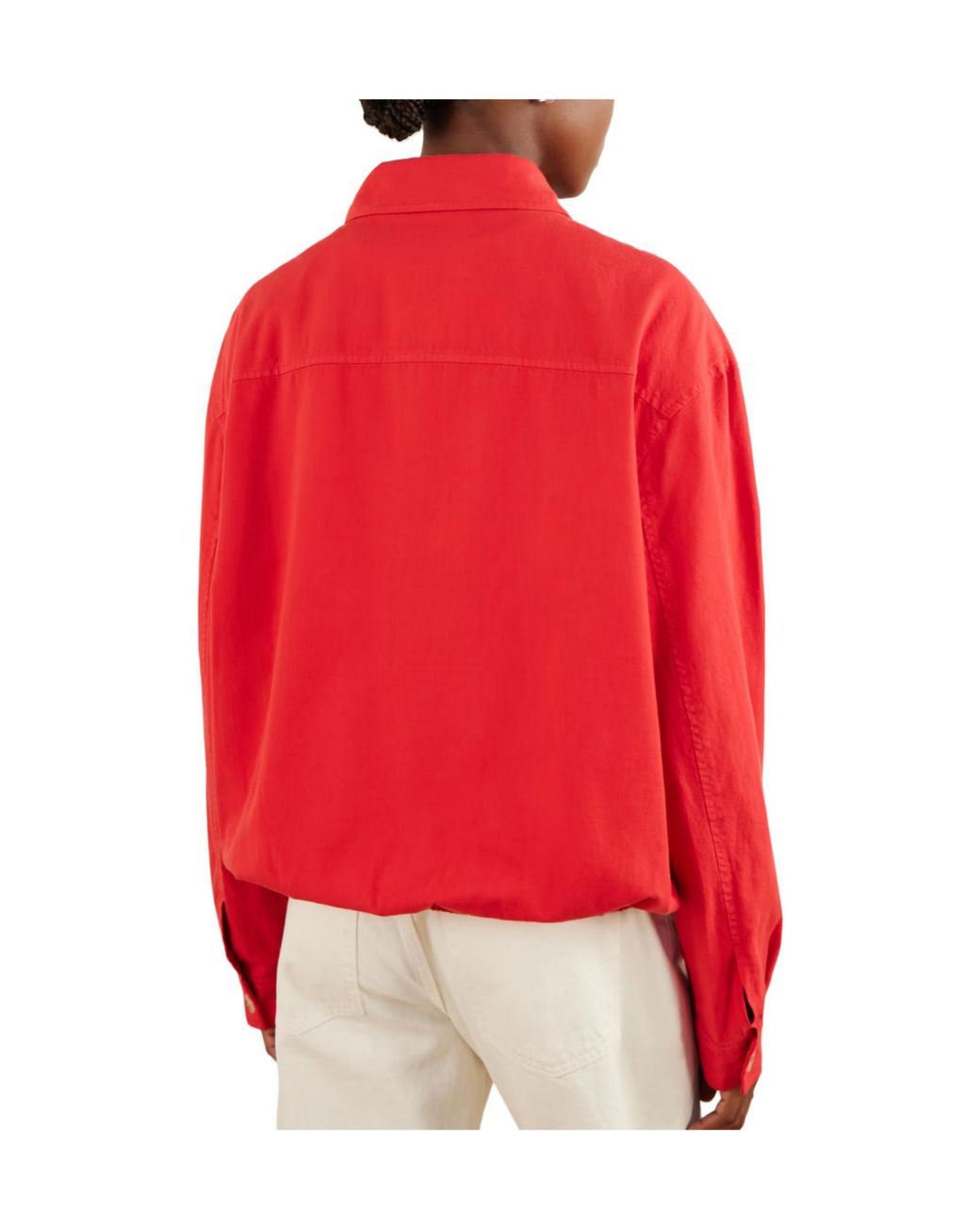 FRAME Red Cotton-Twill Jacket