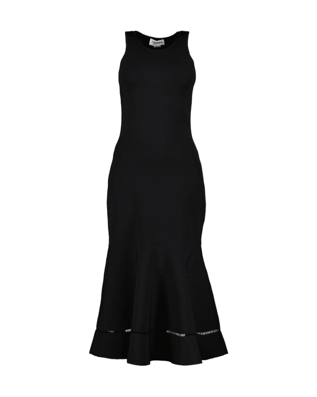 Victoria Beckham Black Openwork Dress