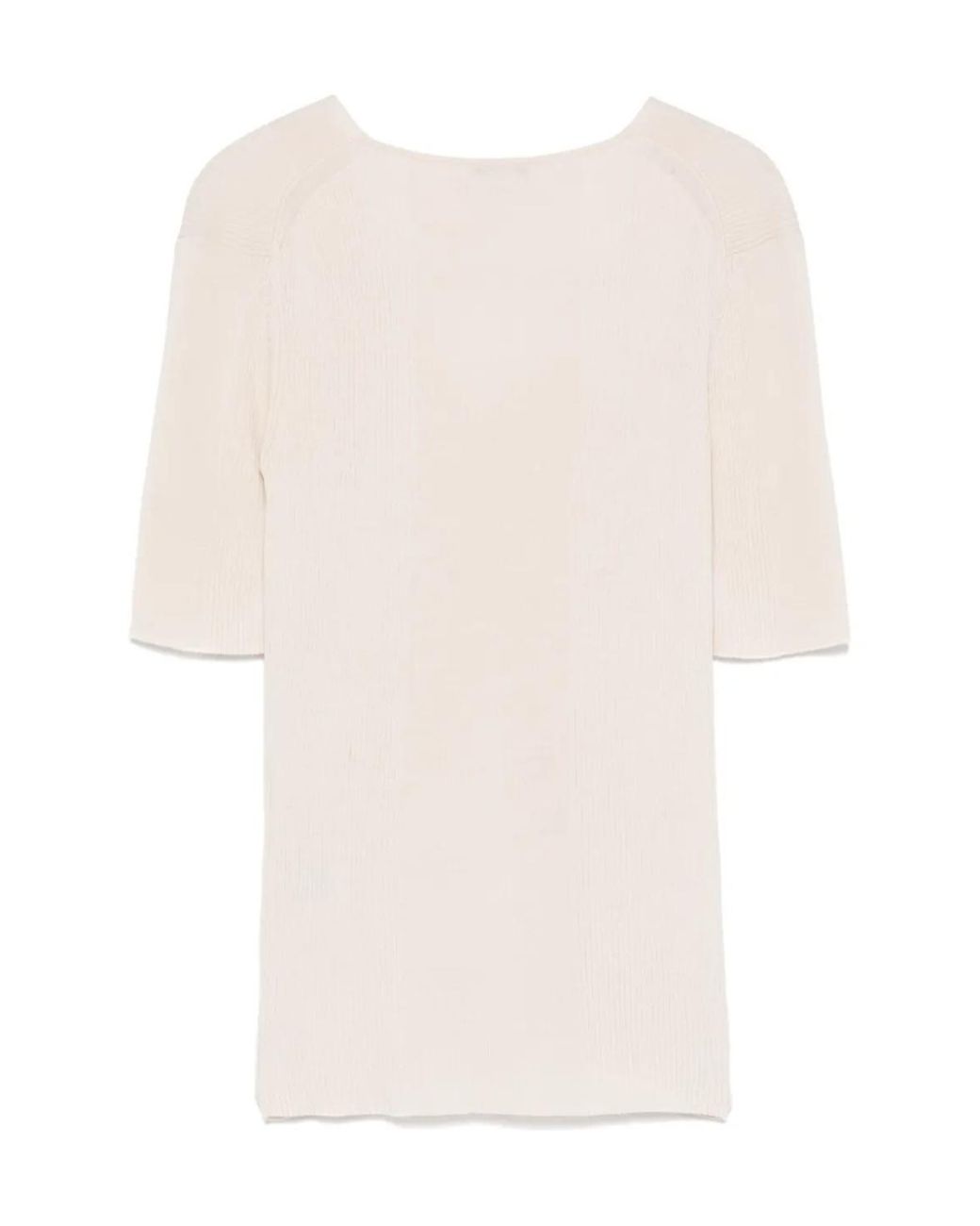 Joseph White Rib V Neck Top