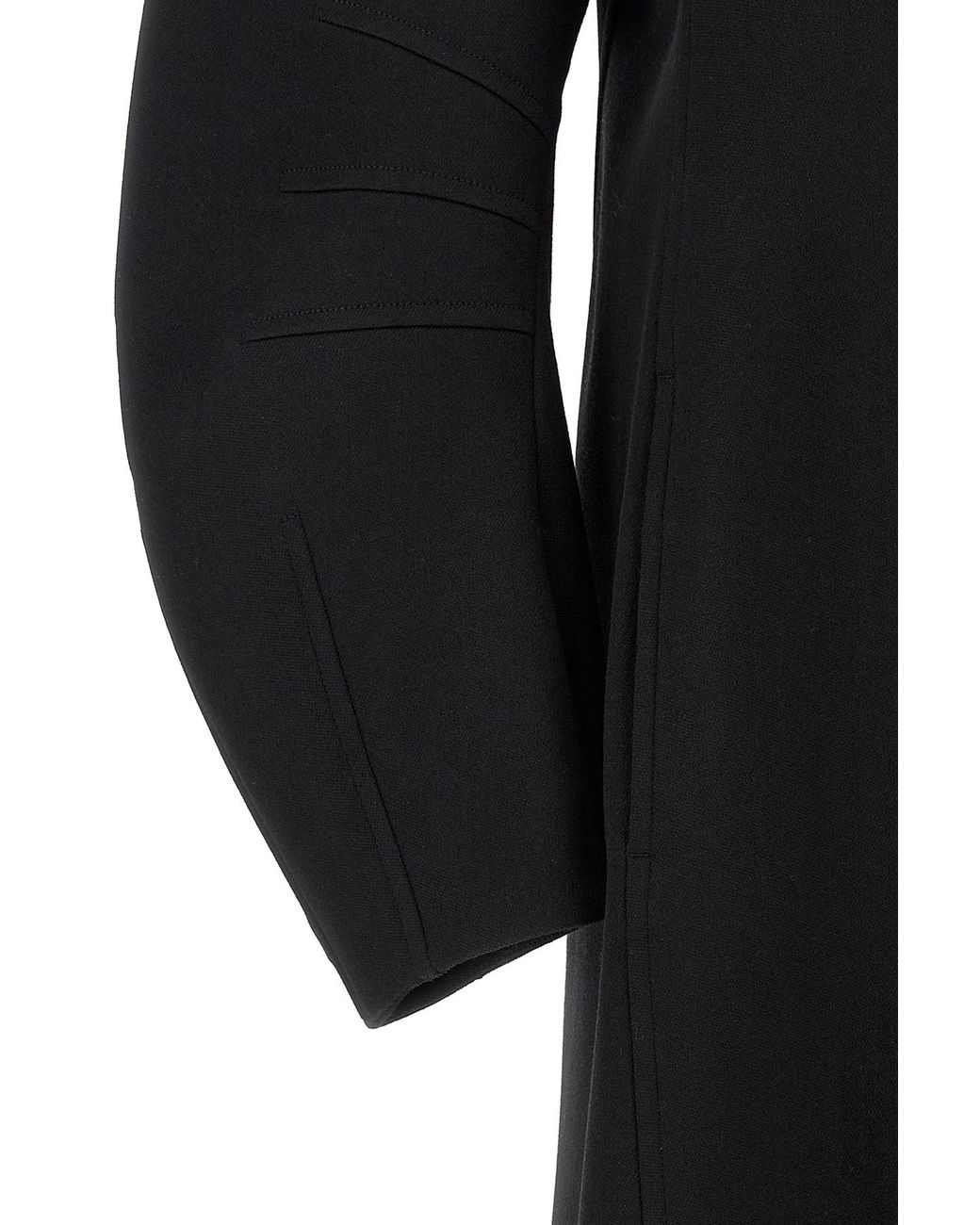 Jil Sander Black 53 Buttoned Coat