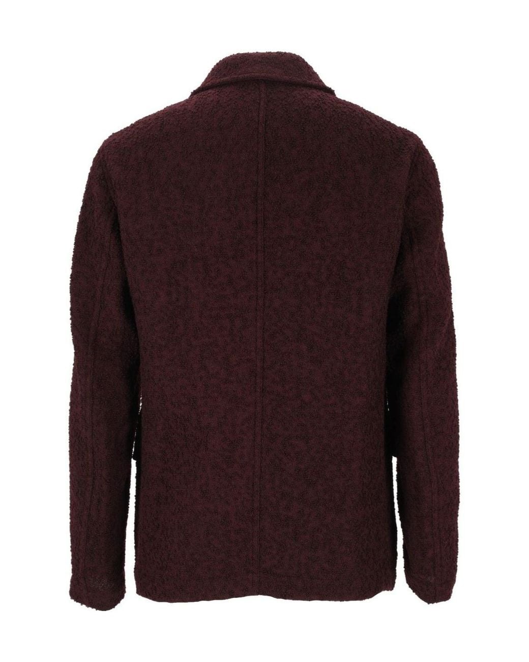 Dries Van Noten Purple Braxton Textured Button Jacket for men