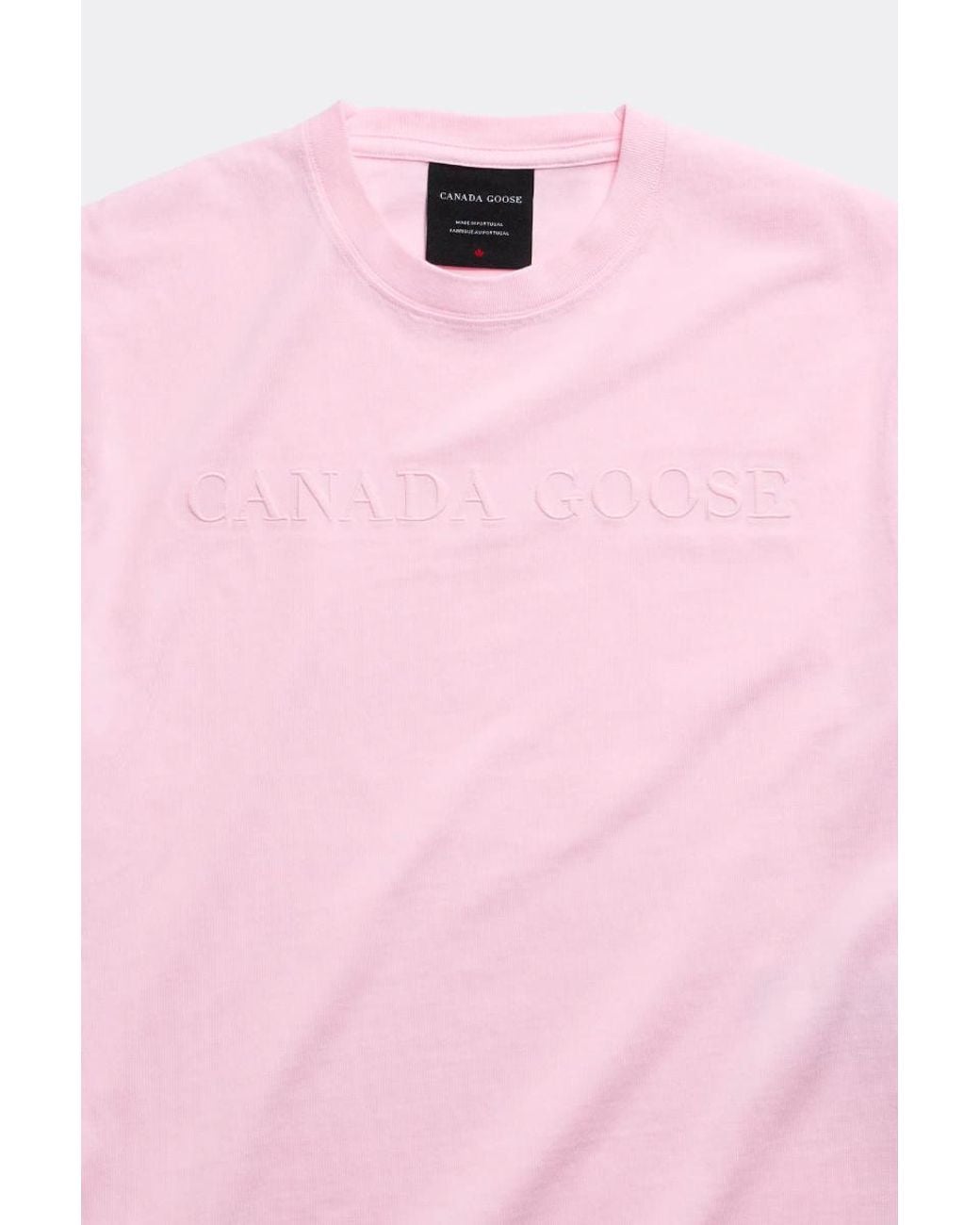 Canada Goose Pink Roam T-Shirt Embroidered
