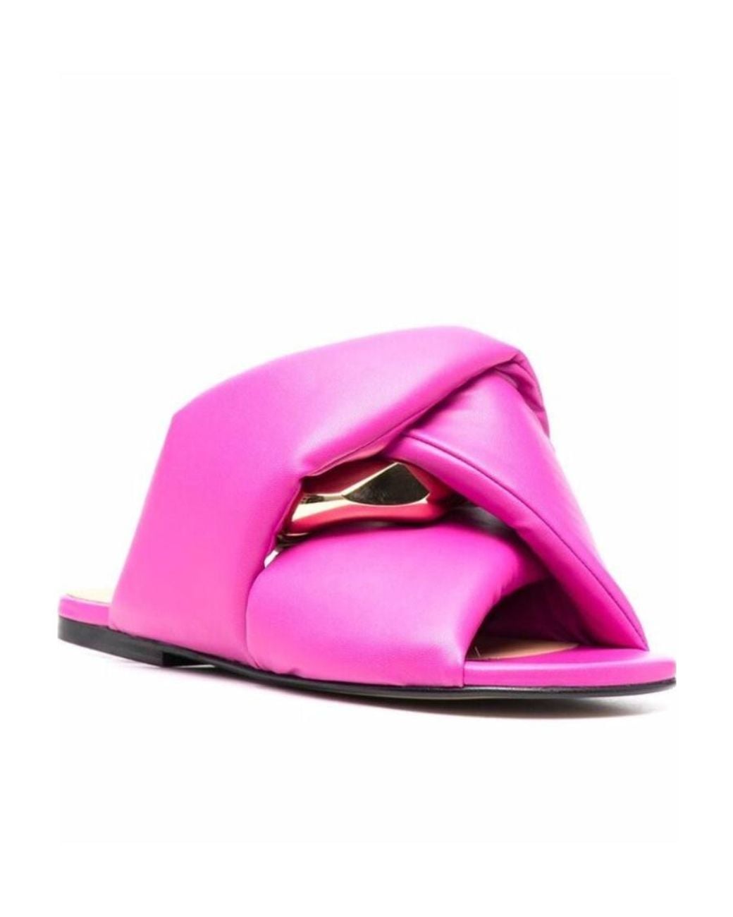 J.W. Anderson Pink Chain Flat Sandals