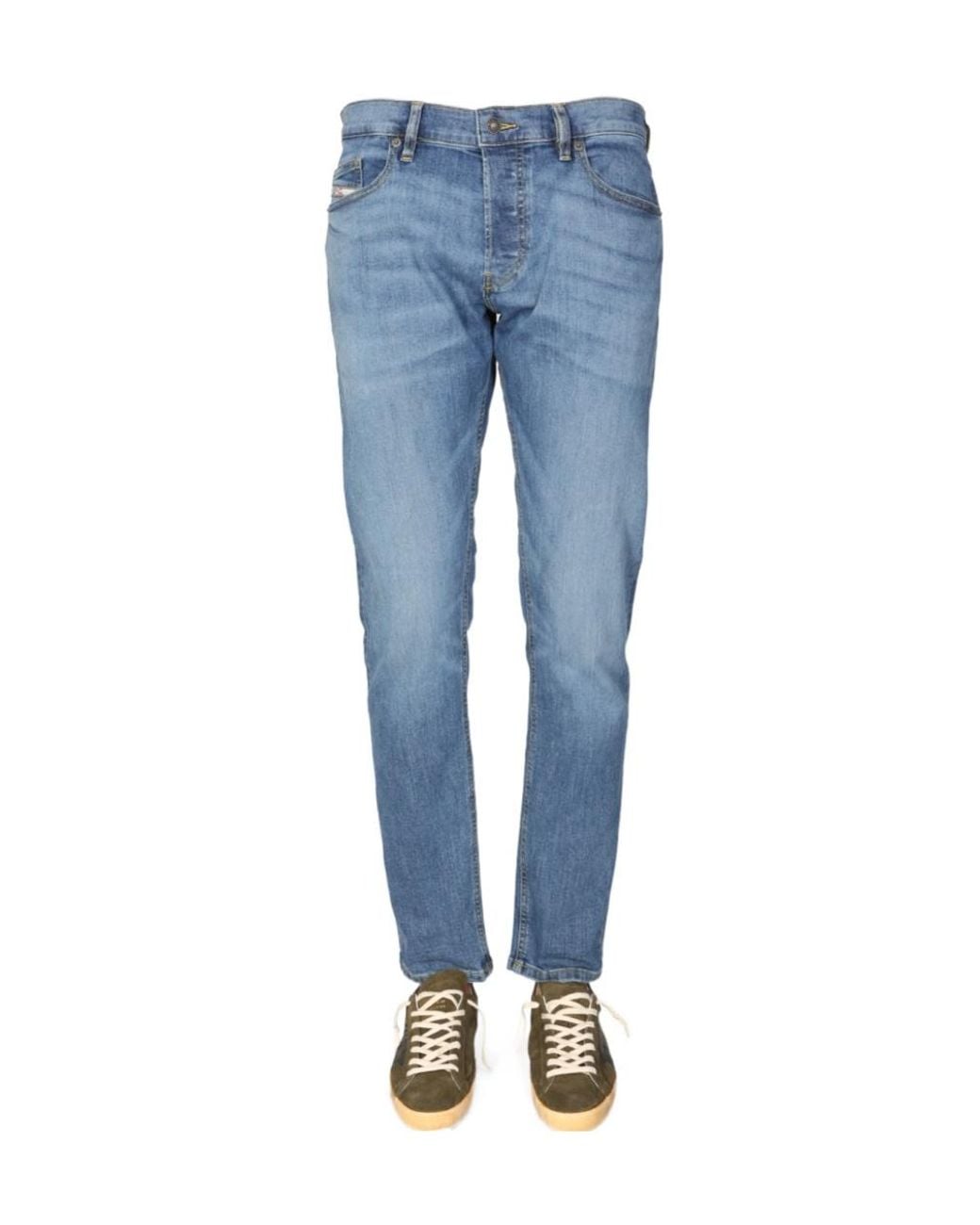 DIESEL Blue D-Luster Slim-Cut Jeans for men