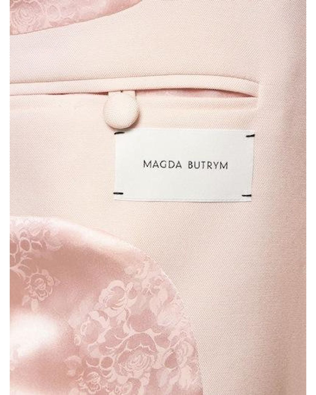 Magda Butrym Pink Single-Breasted Blazer
