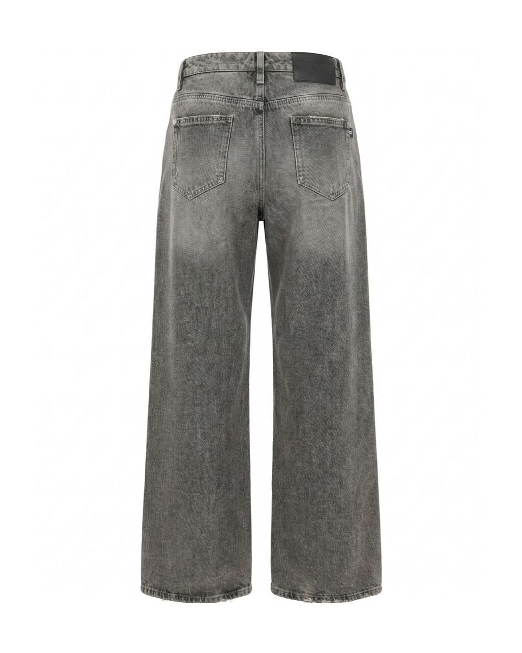 Ermanno Scervino Gray Baggy Distressed Jeans