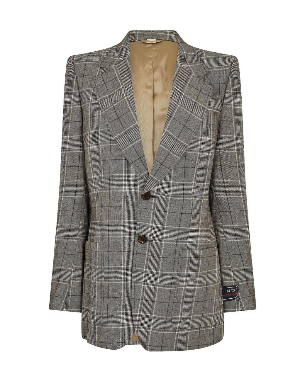 Gucci Gray Italian Structured Blazer for men