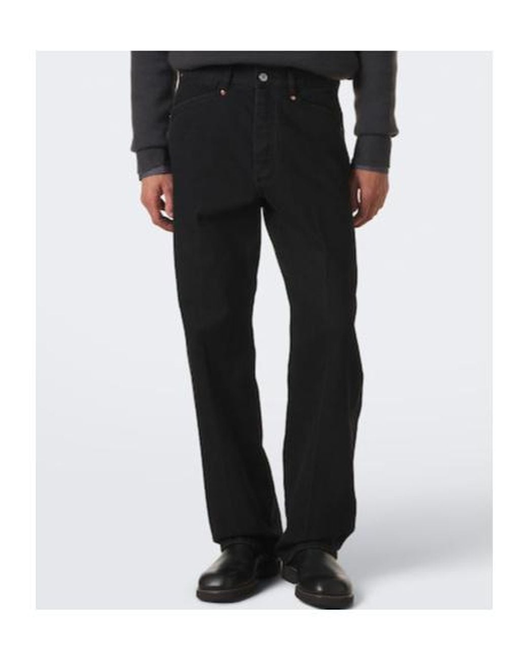 Lemaire Black Straight-Leg Jeans for men