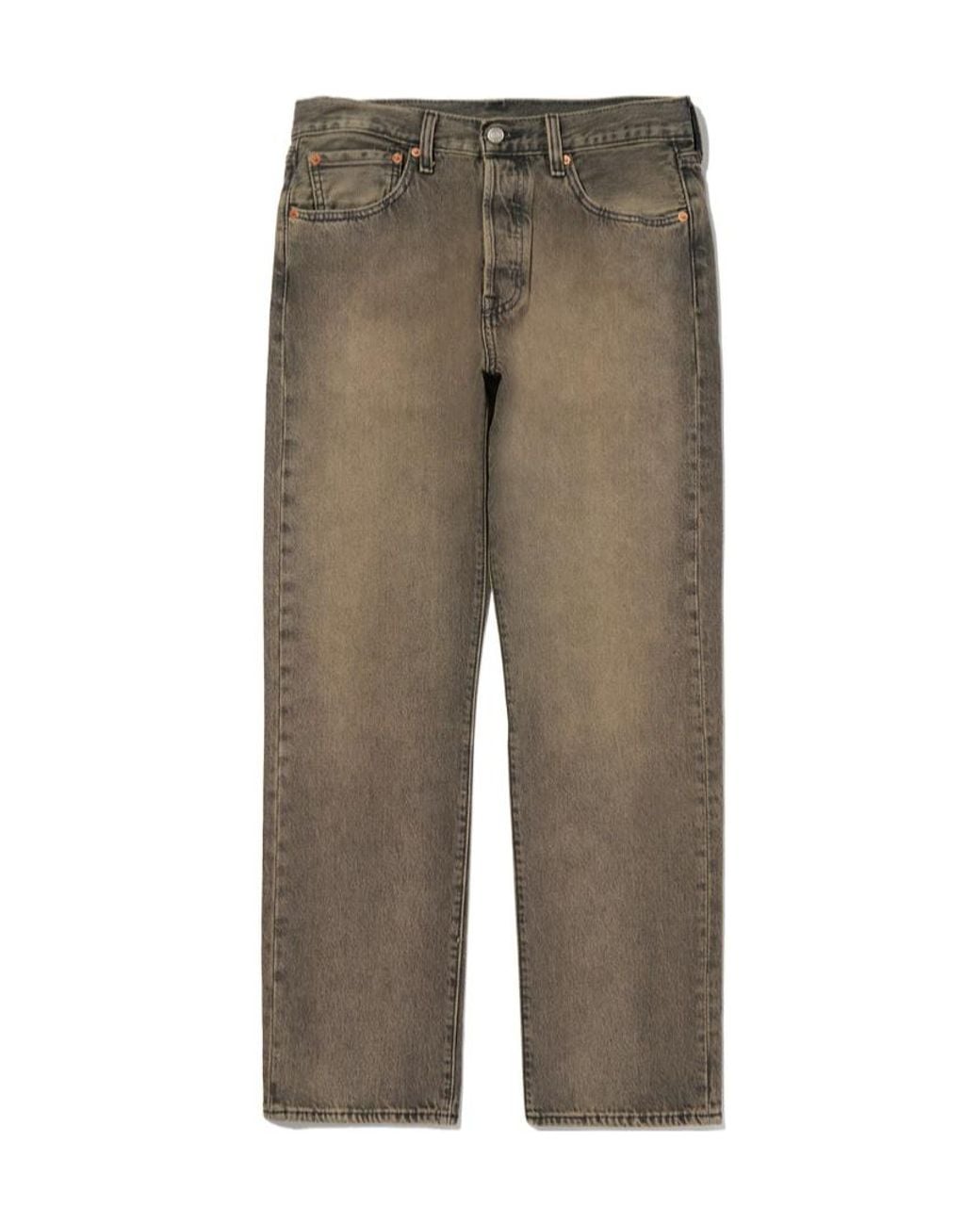 Levi's Gray 501 Original Straight-Leg Jeans for men